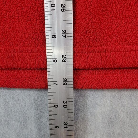 Vtg Bugs Bunny Sweater Mens Large Red Warner Bros Studio Looney Tunes 1/4 Zip - Picture 5 of 10